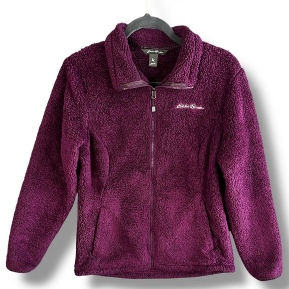 Eddie Bauer Jackets & Blazers - Eddie Bauer‎ Womens Fleece Jacket Medium Purple